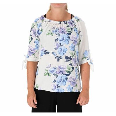 3/4 V Tp Lotty, Offwhite, S,  Kortärmade Skjortor