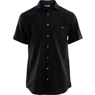 Aclima LeisureWool Short Sleeve Shirt Men Jet Black