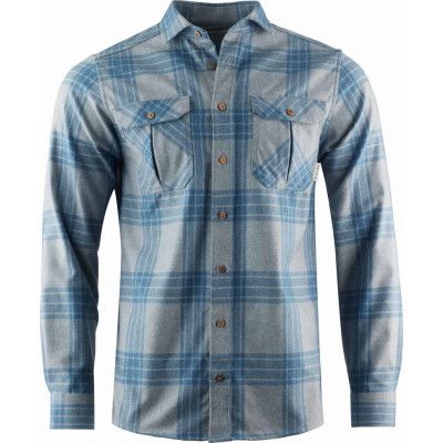 Aclima Men's ReBorn Woolshirt Check Light Grey/Jeans