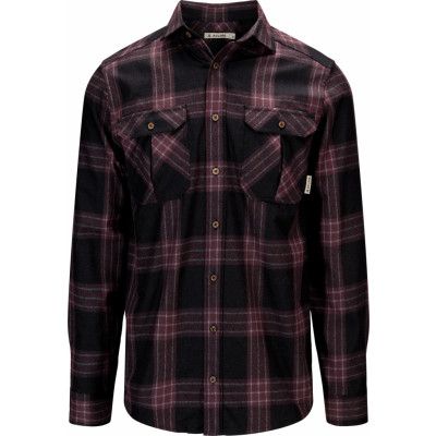 Aclima Men's ReBorn Woolshirt Check/Dark Grey/Fudge