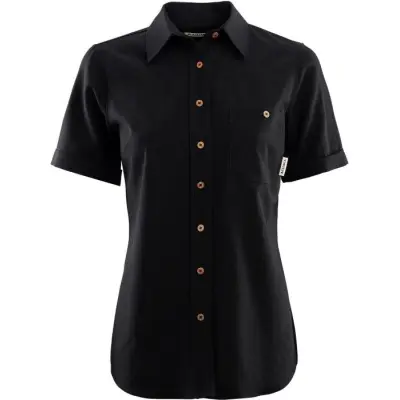 Aclima W's LeisureWool Short Sleeve Shirt Jet Black