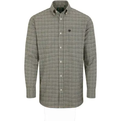 Alan Paine Ilkley Flannel Bd Shirt Green