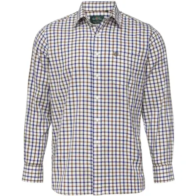 Alan Paine M's Ilkley Shirt Shooting Fit Brown Check