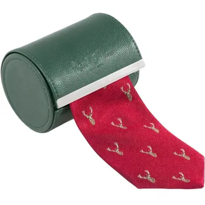Alan Paine Ripon Silk Tie - Deer Red