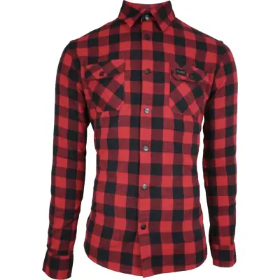 Avignon Unisex AFTER Hunt Flannel Shirt Red/Black