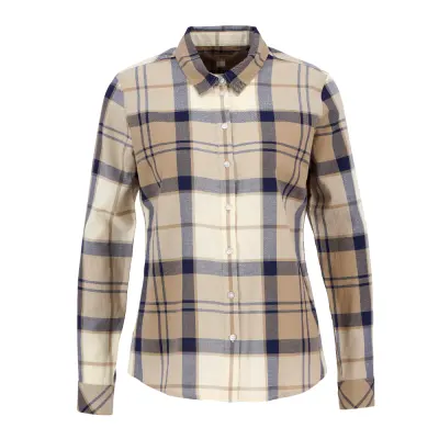 Barbour Bredon Check Shirt Dress Navy Tartan