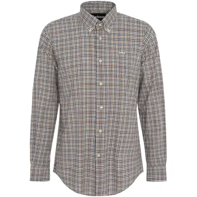 Barbour M's Durand Shirt Dark Tan