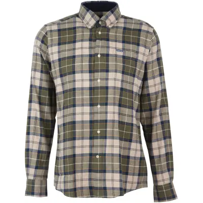 Barbour M's Fortrose Tailored Shirt Forest Mist