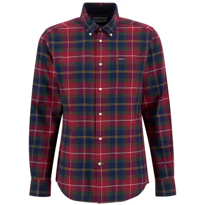 Barbour M's Fortrose Tailored Tartan Shirt Winterberry Tartan