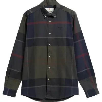 Barbour M's Iceloch Tailored Fit Shadow Classic Tartan