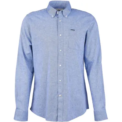 Barbour M's Nelson Tailored Shirt Blue