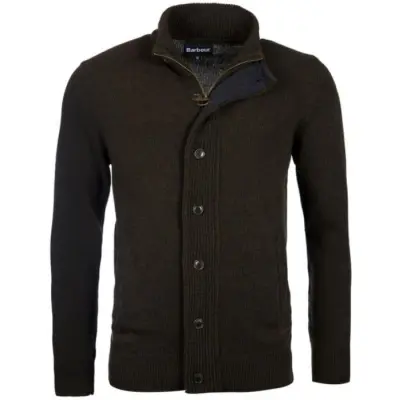 Barbour M's Patch Zip Thru Seaweed