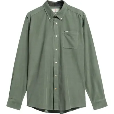 Barbour M's Ramsey Cord Tailored Shirt Agave Green