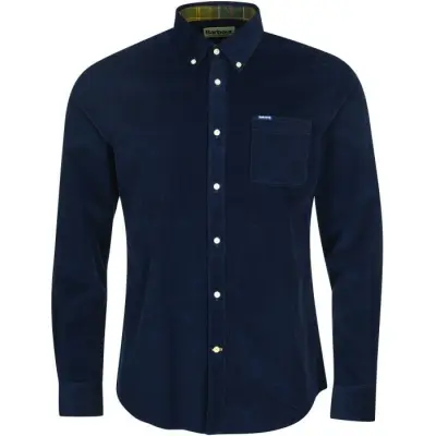 Barbour M's Ramsey Cord Tailored Shirt Navy