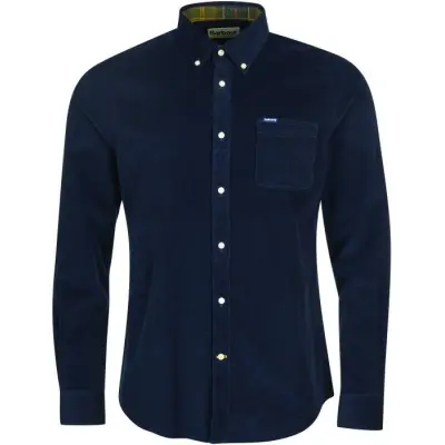 Barbour M's Ramsey Cord Tailored Shirt Navy