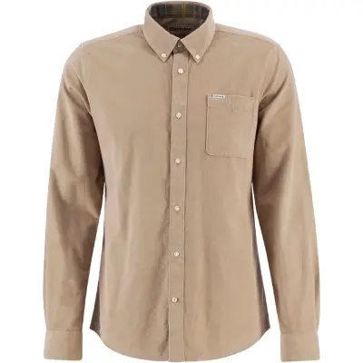 Barbour M's Ramsey Cord Tailored Shirt Washed Stone