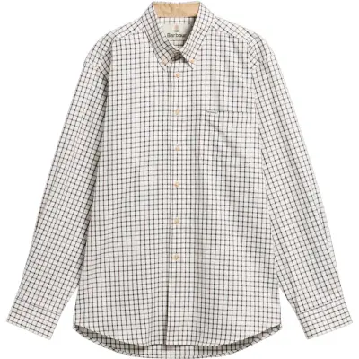 Barbour M's SP Tattersall Shirt Dark Bordeaux