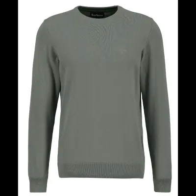 Barbour Pima Cotton Crew Agave Green