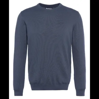 Barbour Pima Cotton Crew Navy