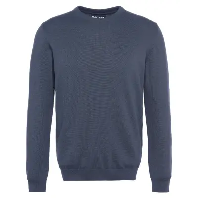 Barbour Pima Cotton Crew Navy
