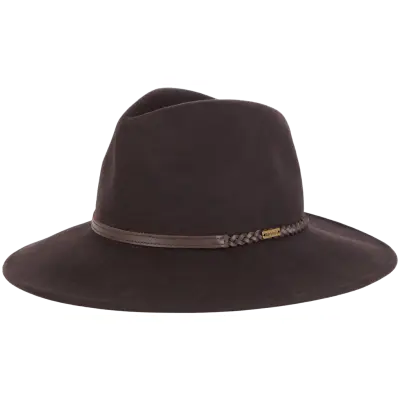 Barbour W's Tack Fedora Military Brown