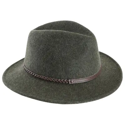 Barbour W's Tack Fedora Olive Melange