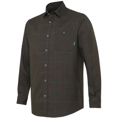 Beretta M's Jargo Stretch Shirt Bark/Burgundy Check