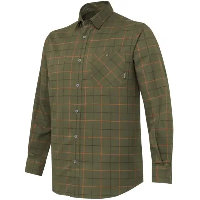 Beretta M's Jargo Stretch Shirt Green Pumkin Check