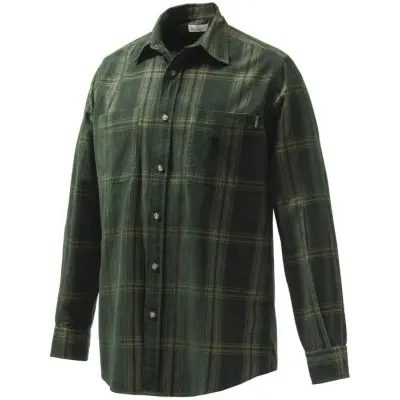 Beretta M's Manchester Corduroy Shirt Green&Yellow Check