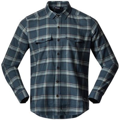 Bergans Tovdal Shirt Orion Blue/Misty Forest Check