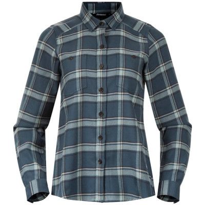 Bergans Tovdal W Shirt Orion Blue/Misty Forest Check
