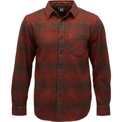 Black Diamond M Project Flannel Basalt-Iron Red Plaid - L