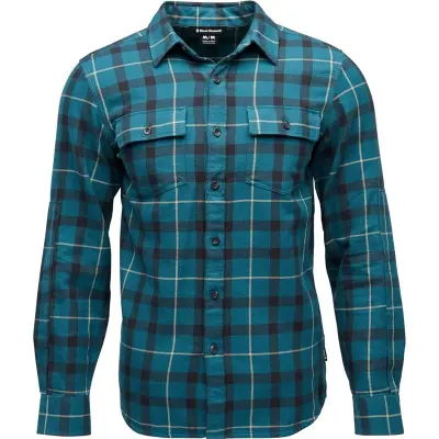 Black Diamond M Project Twill Ls Shirt Creek Blue-Charcoal