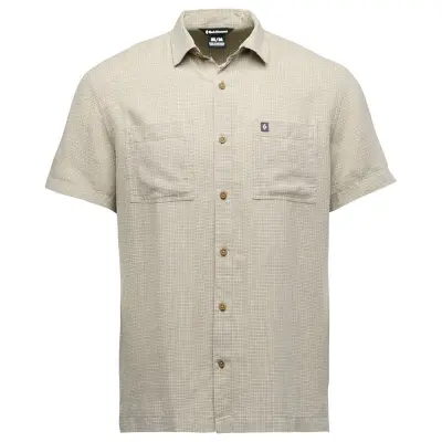 Black Diamond M Scenic Route Ss Shirt Pine Smoke-Chalk