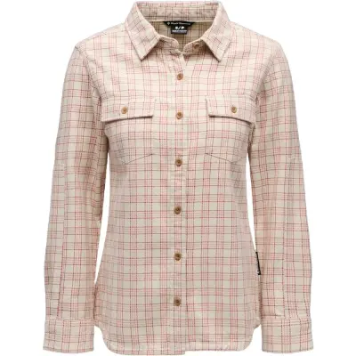 Black Diamond W Project Twill Ls Shirt Chalk-Mineral Red