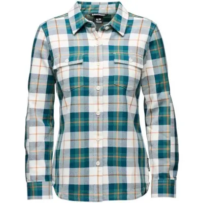 Black Diamond W Project Twill Ls Shirt Raging Sea/Henna Raging Sea/Henna S