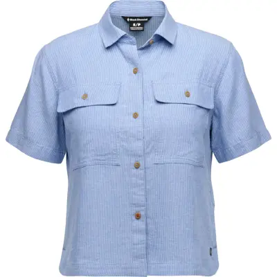 Black Diamond Women's Scenic Route Ss Shirt Creek Blue-glacier