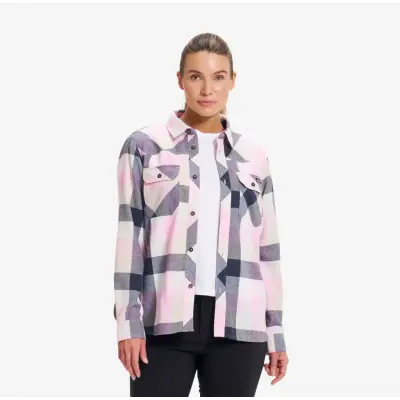 Campfire Shirt Dam Bright Pink/Multi, Storlek:XS