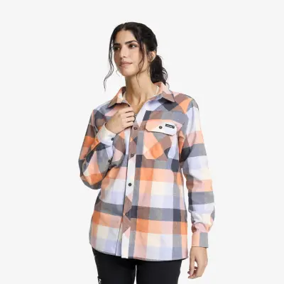 Campfire Shirt - Dam - Copper Tan/Multi, Storlek:4XL - Dam>Tröjor>Skjortor&Långärmade Tröjor