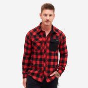 Campfire Shirt - Herr - Black/Dark Red, Storlek:L - Herr>Tröjor>Skjortor&Långärmade Tröjor