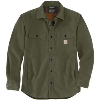 Carhartt Workwear Carhartt M's Canvas Fleece-Lined Shirt Jacket Basil
