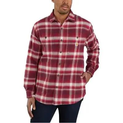 Carhartt Workwear Carhartt M's Hamilton Fleece Lined Shirt Oxblood