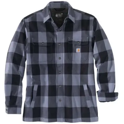 Carhartt Workwear Carhartt M's Hubbard Sherpa Lined Shirt Jac Folkstone Gray