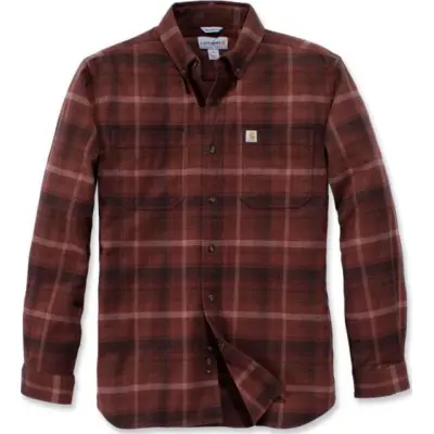 Carhartt Workwear Carhartt M's L/S Rugged Flex Hamilton Plaid Shirt Dark Cedar