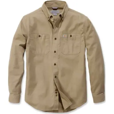 Carhartt Workwear Carhartt M's LW Rigby Solid L/S Shirt Dark Khaki