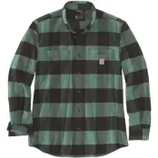 Carhartt Workwear Carhartt M's Midweight Flannel L/S Plaid Shirt Slate Green