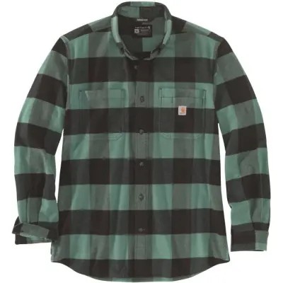 Carhartt Workwear Carhartt M's Midweight Flannel L/S Plaid Shirt Slate Green