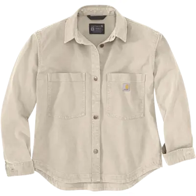 Carhartt Workwear Carhartt W's Heavyweight Duck Overshirt Oat Milk