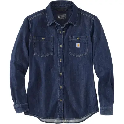 Carhartt Workwear Carhartt W's Midweight Denim L/S Shirt Zion