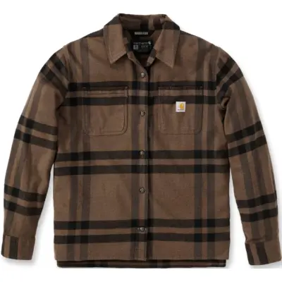 Carhartt Workwear Carhartt W's Midweight Flannel L/S Plaid Shirt Carhartt Brown Heather